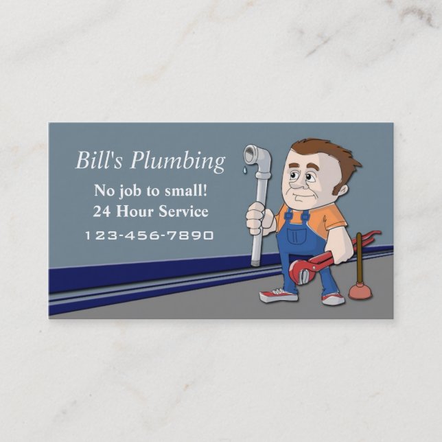 Plumber business card (Front)