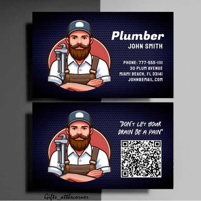 Plumber Business Card (Creator Uploaded)