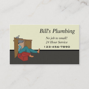Plumber business card