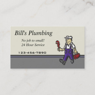 Plumber business card
