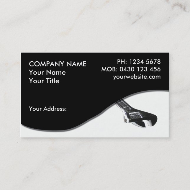 Plumber Business Card (Front)