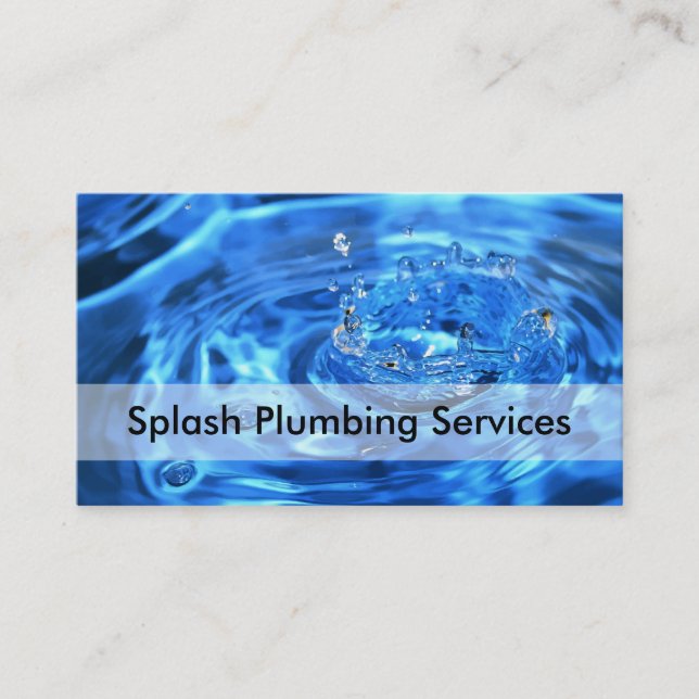 Plumber Business Card Design (Front)