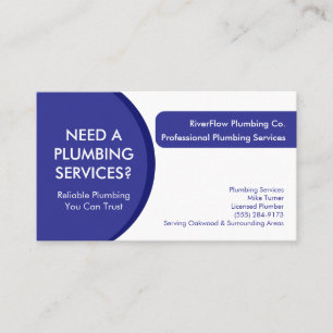 Plumber Business Card Template Plumbing Services