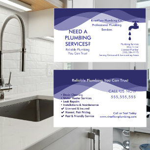 Plumber Business Card Template Plumbing Services