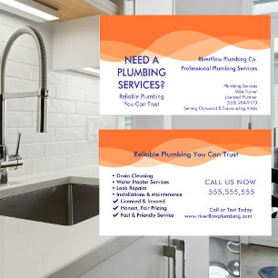 Plumber Business Card Template Plumbing Services