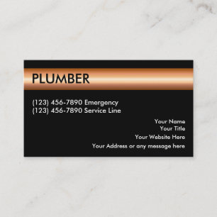 Plumber Business Cards