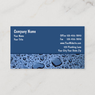 Plumber Business Cards