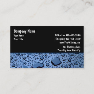 Plumber Business Cards