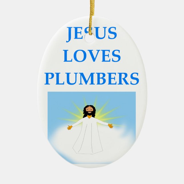 PLUMBER CERAMIC ORNAMENT (Front)