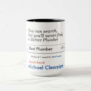 Plumber Custom Personalised Mug
