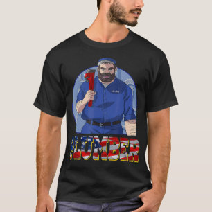 Plumber Dad Funny Plumbing Patriotic 4th Of July T-Shirt