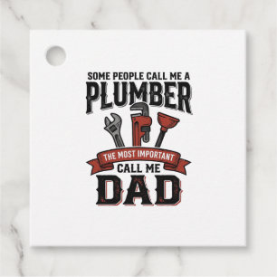 Plumber Dad Vintage Engraving Shirt Design_1 Favour Tags