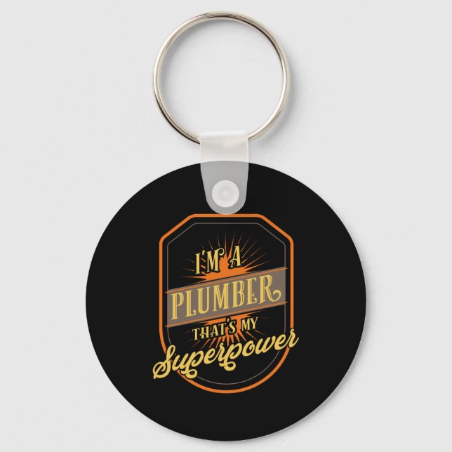 Plumber Gift Key Ring (Front)