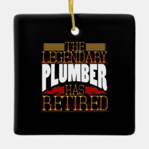 Plumber Gifts Ceramic Ornament