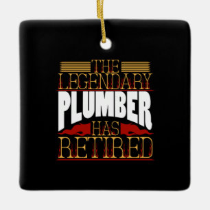 Plumber Gifts Ceramic Ornament