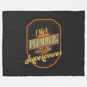 Plumber Gifts Fleece Blanket