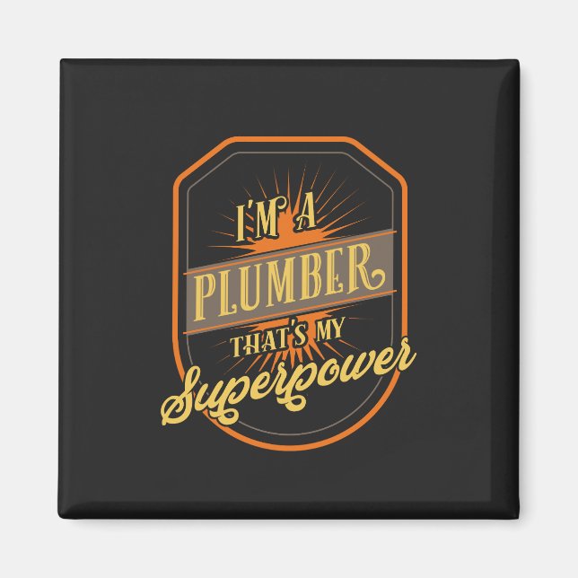 Plumber Gifts Magnet (Front)