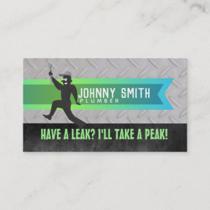 Plumber Graphic Design Business Cards