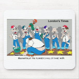 Plumber Hall Of Fame Funny Gifts Tees Collectibles Mouse Pad
