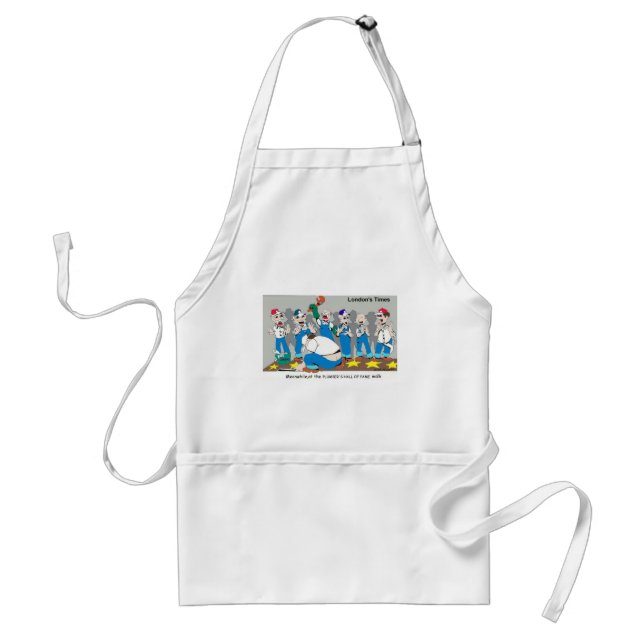 Plumber Hall Of Fame Funny Gifts Tees Collectibles Standard Apron (Front)