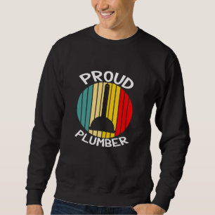 Plumber Heater Builder Retro Proud Plumber Sweatshirt