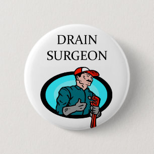 PLUMBER joke 6 Cm Round Badge