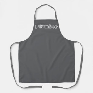 Plumber Logo Funny Kitchen Apron