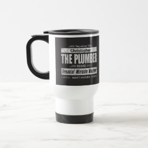 Plumber Miracle Worker Grunge Style Travel Mug