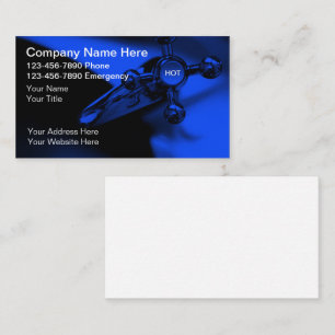 Plumber Modern Unique Business Cards