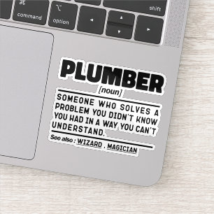 Plumber Noun Plumbing Repair Humour Quote