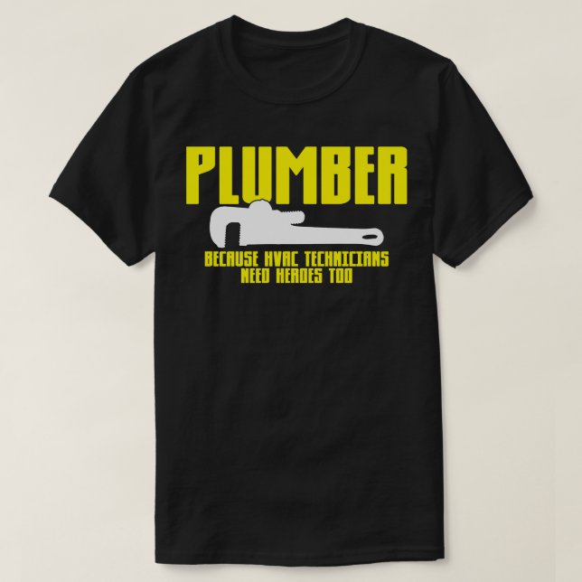 Plumber Pipefitter T-Shirt (Design Front)