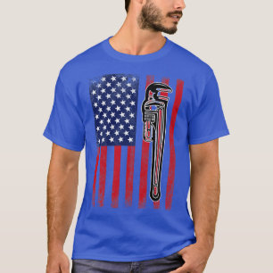 Plumber Plumber USA Flag (2) T-Shirt