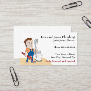 Plumber Plumbing Business Card