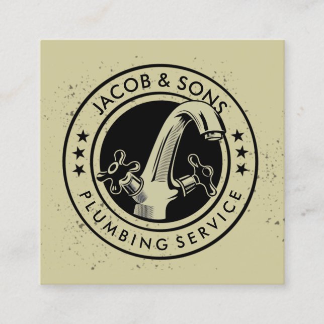 Plumber Plumbing Home Repair Business Card (Front)