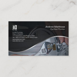 Plumber Plumbing Leaking Faucet Home Repair Business Card