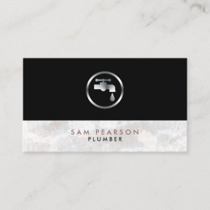 Plumber Plumbing Leaking Faucet Home Repair Business Card
