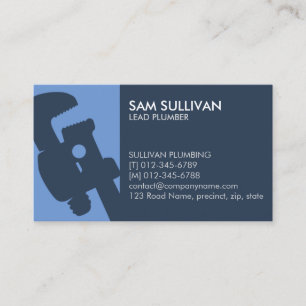 Plumber Plumbing Pipe Wrench Business Card