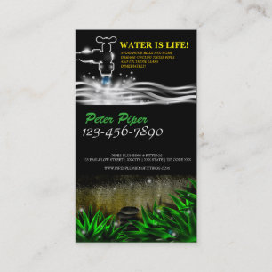Plumber Plumbing Service Business Card