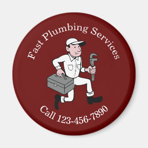 Plumber Plumbing Service Custom Business Magnets