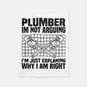 plumber sayings   handyman trainee gift ideas fleece blanket