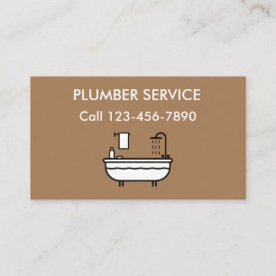Plumber Service Business Card