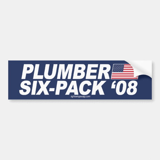 Plumber Sixpack '08 Bumper Sticker (Front)