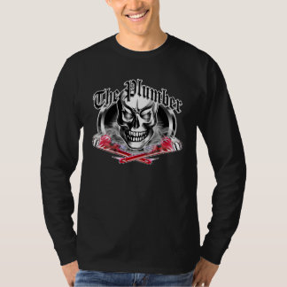 Plumber Skull and Smoking Wrenches 3.1 T-Shirt