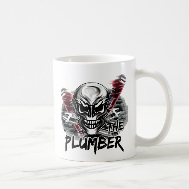 Plumber Skull: The Plumber Coffee Mug (Right)