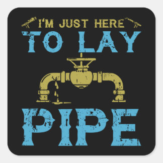 Plumber T-shirt Square Sticker