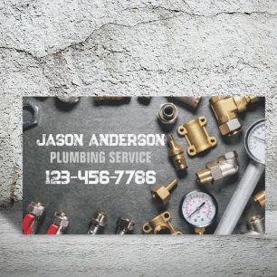 Plumber Tools Faucet Handyman Pluming Service Business Card
