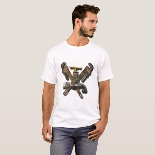 Plumber Water Sewage Drainage Engineer Technician T-Shirt