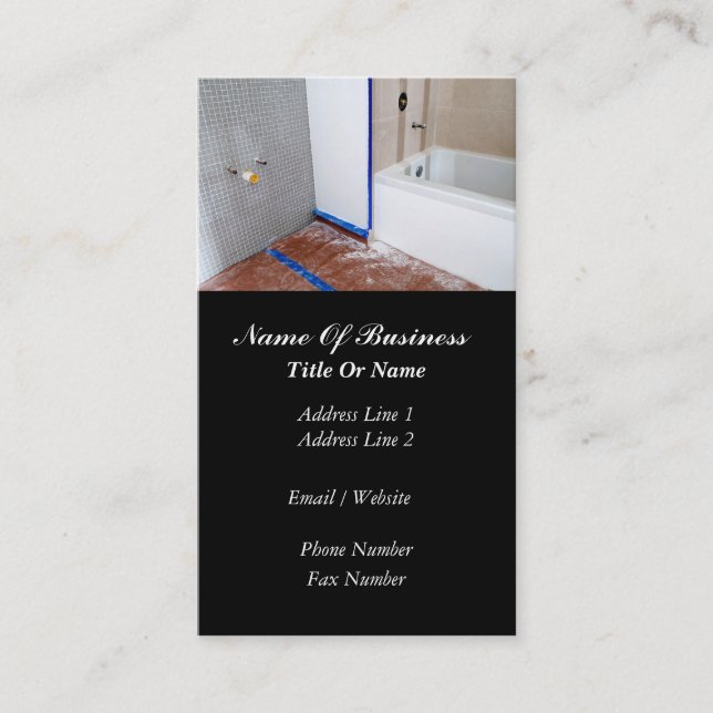 Plumbers Business Card (Front)