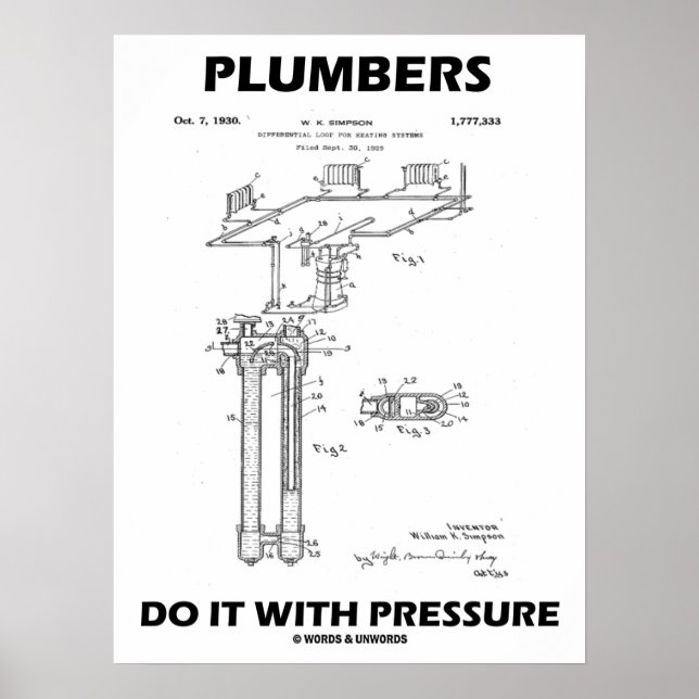 Plumbers Do It With Pressure Hoffman Differential Poster (Front)