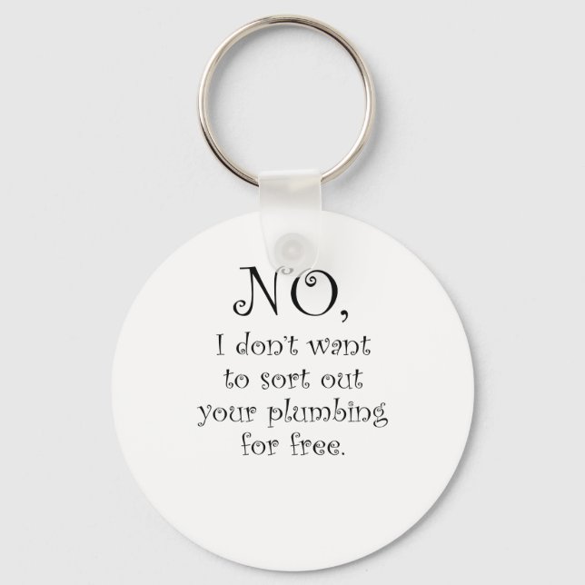 Plumbers Key Ring (Front)